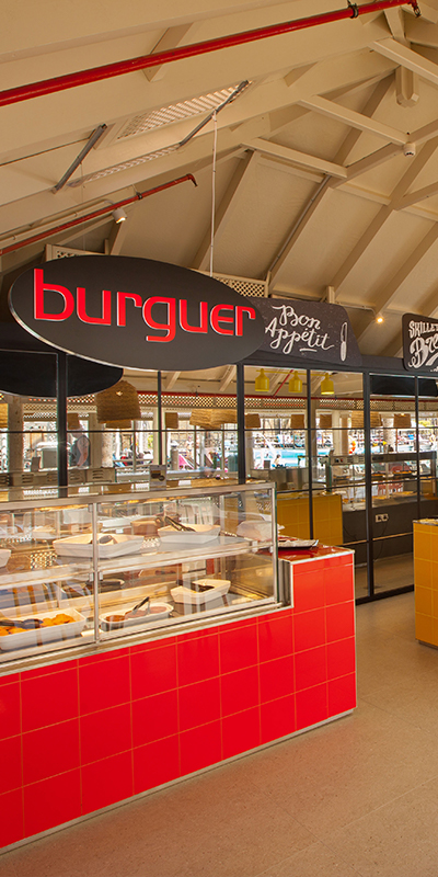  Detalle del food court del Abora Continental en Gran Canaria 